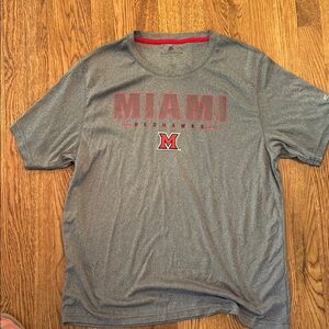 Gray Miami Redhawks T-Shirt